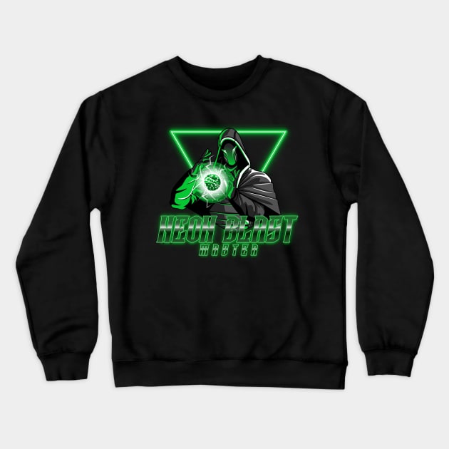 Neon Blast Master Crewneck Sweatshirt by Sanworld